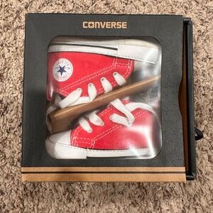Red baby converse